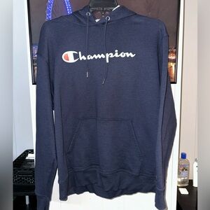 Champion Men's Navy Hoodie